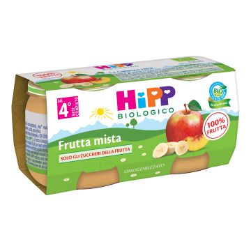 Hipp bio omog frutta mis 2x80g