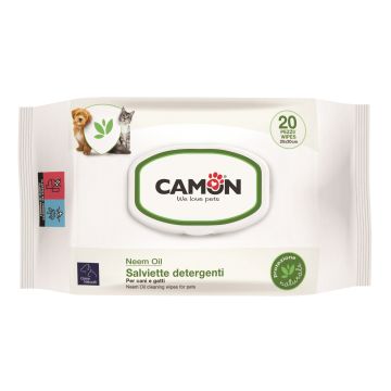 Orme naturali salviettine detergenti all'olio di neemm 20 pezzi