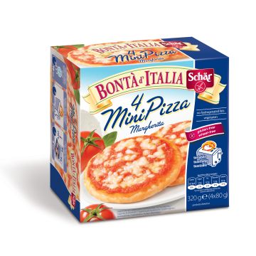 Schar surgelati minipizza margherita bonta' d'italia 4 pezzix 80 g