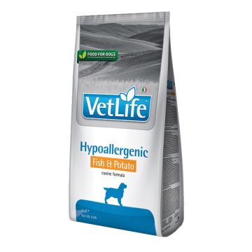 Vet life natural canine hypoallergenic fish & potato 2 kg