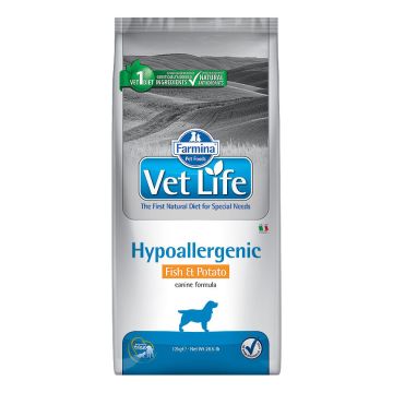 Farmina Cane Vetlife Hypoallergenic Pesce & Patate 12 Kg