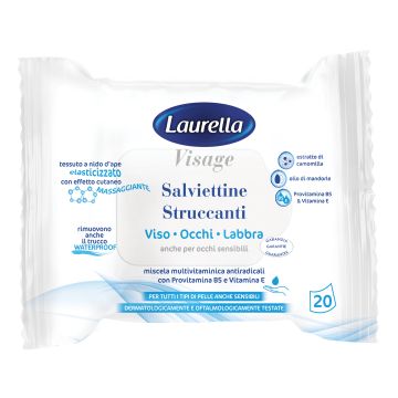 Laurella visage Salviettine Struccanti 20 Pezzi