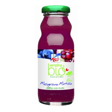Fsc semplice&bio mela melograno mirtillo bio senza zuccheri aggiunti 200 ml