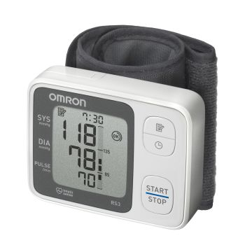 Omron sfigmometro da polso digitale automatico rs3 misuratore di pressione