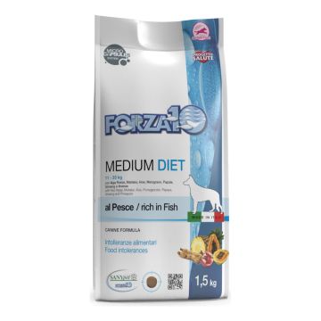 Forza 10 medium diet con pesce per cani di media taglia 12 kg Forza 10 medium diet con pesce per cani di media taglia 12 kg