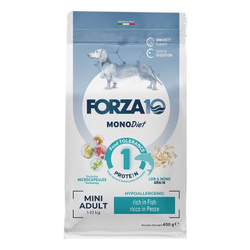 Forza10 mini diet con pesce per canidi piccola taglia 1,5kg microcapsules