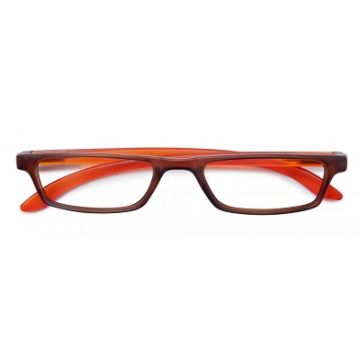 Twins silver trendy occhiale premontato arancione/marrone +2,00