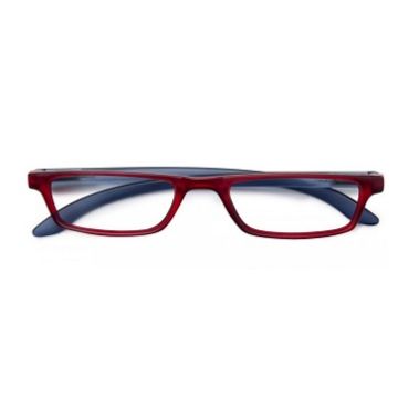Twins silver trendy occhiale premontato rosso/blu +3,5