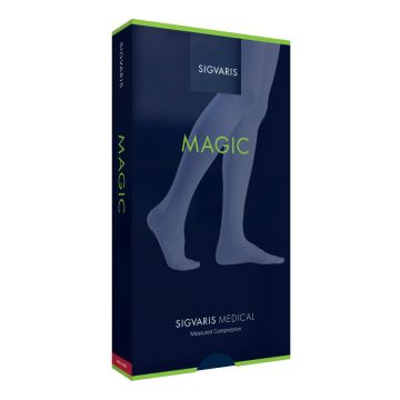 Sigvaris magic ccl2 autoreggente puntini quadrinova normale punta aperta nero l