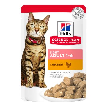 Hill'S Feline Adult Light Chicken Pouches Bustina 85 Gr