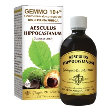 Gemoo 10+ gemmoderivato concentrato ippocastano liquido analcolico aesculus hippocastanum ippocastano 500 ml