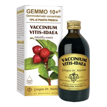 Gemmo 10+ mirtillo rosso liquido analcolico 200 ml