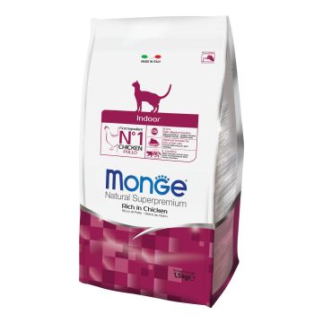 MONGE GATTO NATURAL SUPERPREMIUM INDOOR ADULTO POLLO 1,5 KG