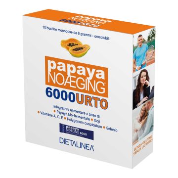 Dietalinea papaya noaging 6000 10 bustine monodose 6 g astuccio 60 g