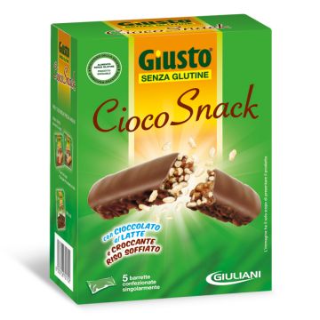 Giusto senza glutine cioco-snack latte 125 g