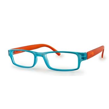 Twins gold boston occhiale premontato light blu/arancio + 2,50