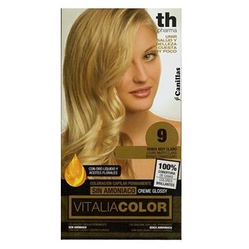Th pharma vitalia color coloracion capilar sin amoniaco 9 rubio muy claro