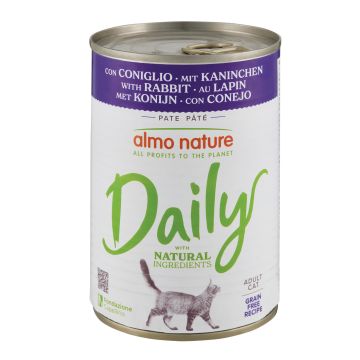 Almo nature cats daily menu con coniglio 400g