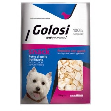 Zoodiaco Cane Snack Golosi Bocconcini Petto Di Pollo Liofilizzato 100 Gr
