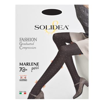 Marlene pois 70 collant opaco fantasia moka 4-l