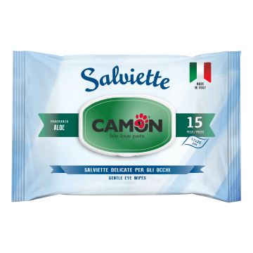 Camon Salviette Detergenti Occhi 15 Pezzi Aloe