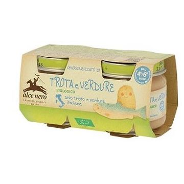 Omogeneizzato Di Trota E Verdure Biologico 2x80 g Vasetti
