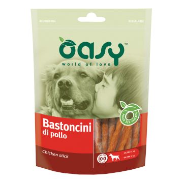 Oasy Cane Snack Busta Bastoncini Di Pollo 100 Gr