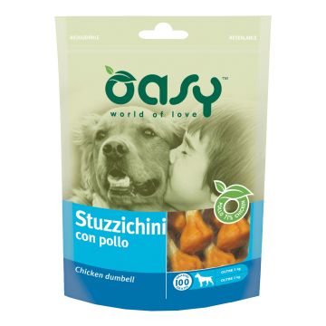 Oasy Cane Snack Busta Stuzzichini Di Pollo 100 Gr