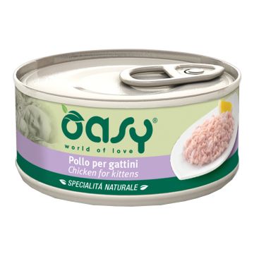 Oasy Gatto Specialita' Naturali In Lattina Kitten Pollo 70 Gr