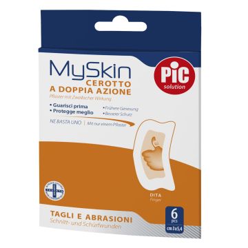 Cerotto pic myskin tagli&abrasioni dita 6 pezzi Cerotto pic myskin tagli&abrasioni dita 6 pezzi