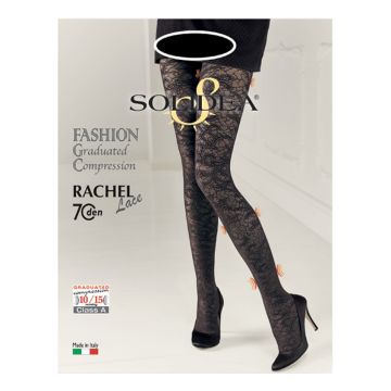 Rachel lace 70 collant fantasia moka 3-ml
