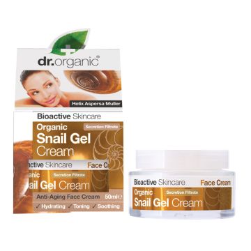 Dr organic snail gel bava di lumaca cream crema viso anti eta' 50 ml