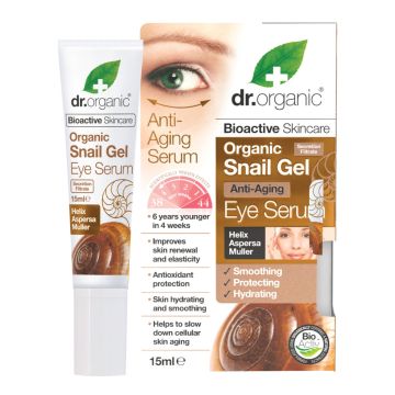 Dr organic snail gel bava di lumaca eye serum siero occhi 15 ml