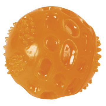Kerbl Cane Gioco Palla Toyfastic Squeaky 7,5 Cm Arancio