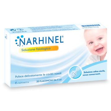 Soluzione fisiologica per aspiratore nasale narhinel 20 fiale x 5 ml bipack