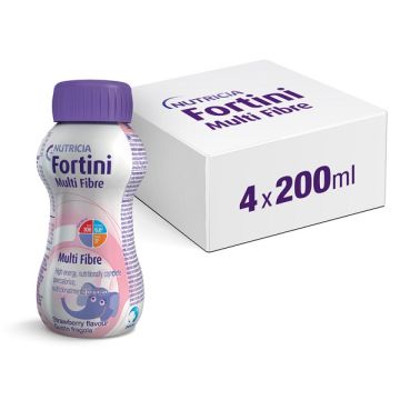 Fortini Multi Fibre Integratore Nutrizionale Gusto Fragola 200 ml
