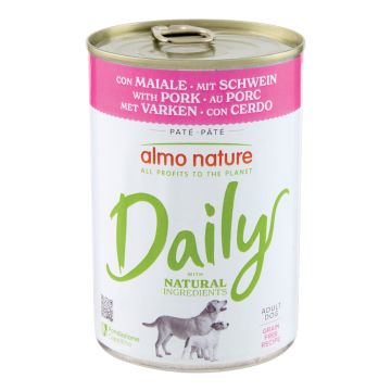 Daily menu dog 400 g con maiale