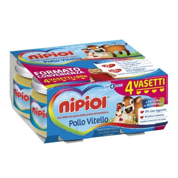 Nipiol omogeneizzato vitello pollo 4 x 80 g
