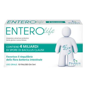 Enterolife forte 4 miliardi 10 fiale da 5 ml
