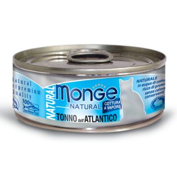 Monge Gatto Natural Lattina Adulto Tonno Dell'Atlantico 80 Gr