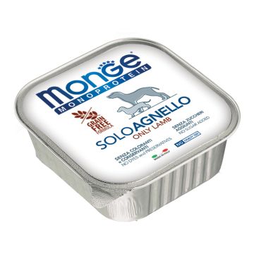 Monge Cane Monoprotein Vaschetta Adulto Solo Agnello 150 Gr