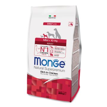 Monge Cane Natural Superpremium Adulto Mini Pollo 800 Gr