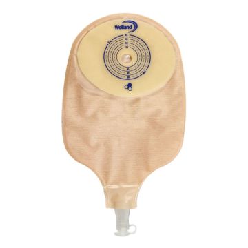 Sacca per urostomia opaca ritagliabile aurum uro con miele di manuka diametro 13-55 mm 10 pezzi