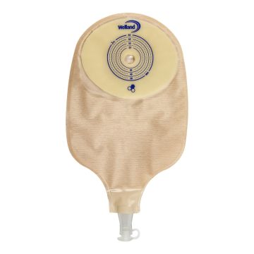 Sacca per urostomia trasparente ritagliabile aurum uro con miele di manuka diametro 13-55 mm 10 pezzi