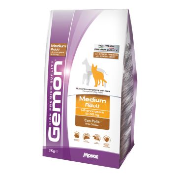 Gemon high premium quality cane crocchette medium adult con pollo 3 kg Gemon high premium quality cane crocchette medium adult con pollo 3 kg