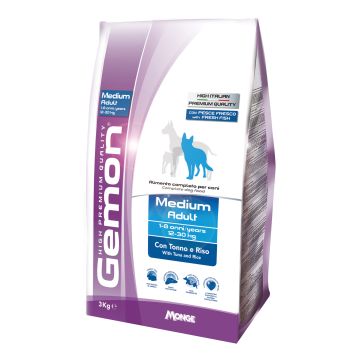 Gemon high premium quality cane crocchette medium adult tonno e riso 3 kg Gemon high premium quality cane crocchette medium adult tonno e riso 3 kg