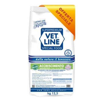 Vetline Cane Accrescimento Monoproteico Pesce Molossi 12,5 Kg