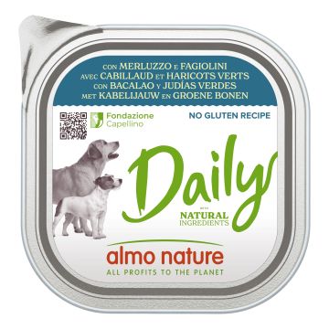 Daily menu dogs merluzzo/fagiolini 300 g