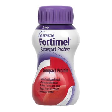 Nutricia Fortimel Compact Protein Supplemento Nutrizionale Iperproteico Frutti Bosco 4x125 ml