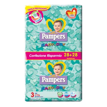 Pampers baby dry midi pd 56 pezzi